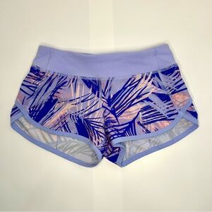 Ivivva Blue and Pink Patterned Athletic Shorts